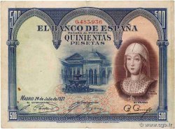 500 Pesetas SPANIEN  1927 P.073a