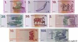 1, 5, 10 20 et 50 Centimes et 5,  10 et 100 Francs  Lot DEMOKRATISCHE REPUBLIK KONGO  1997 P.080, P.081, P.082, P.083, P.084A, P.086A, P.092a et P.093a fST+