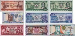 50 à 10000 Meticais Lot MOZAMBIK  1980 P.125, P.126, P.127, P.130a et b, P.131a, P.132c, P.133b, P.134 et P.137