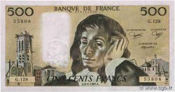 500 Francs PASCAL filigrane retourné Fauté FRANCE 1981 F.71bis.23