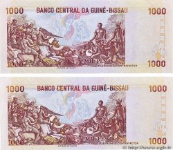 1000 Pesos Lot GUINEA-BISSAU  1993 P.13a et P.13b FDC