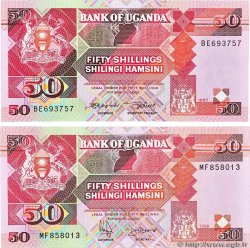 50 Shillings Lot UGANDA  1987 P.30a et P.30c