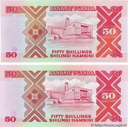 50 Shillings Lot UGANDA  1987 P.30a et P.30c q.FDC