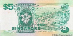 5 Dollars SINGAPORE  1989 P.19 SPL