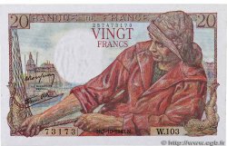 20 Francs PÊCHEUR Numéro spécial FRANKREICH  1943 F.13.07