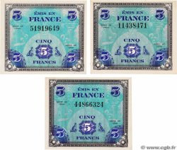 5 Francs DRAPEAU Lot FRANCE  1944 VF.17.01