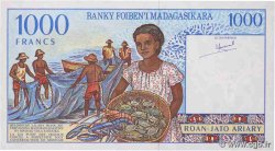 1000 Francs - 200 Ariary MADAGASKAR  1994 P.076 fST+