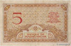 5 Francs MADAGASCAR  1937 P.035 q.BB