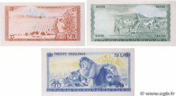 5, 10 et 20 Shillings Lot KENYA  1978 P.15, P.16 et P.17 UNC