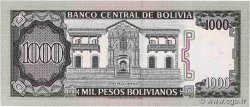1000 Pesos Bolivianos BOLIVIA  1982 P.167a FDC