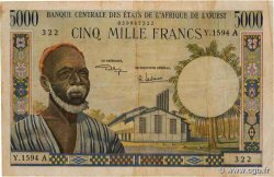 5000 Francs ÉTATS DE L&nbsp;AFRIQUE DE L&nbsp;OUEST  1975 P.104Ah