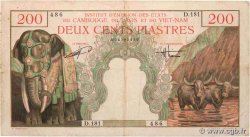 200 Piastres - 200 Dong INDOCHINE FRANÇAISE  1953 P.109