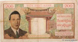 200 Piastres - 200 Dong INDOCHINE FRANÇAISE  1953 P.109 pr.TTB