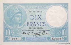 10 Francs MINERVE modifié FRANCE  1939 F.07.11
