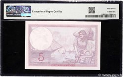 5 Francs FEMME CASQUÉE modifié FRANCE  1940 F.04.15 NEUF