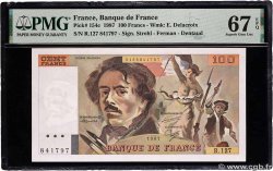 100 Francs DELACROIX modifié FRANCE  1987 F.69.11