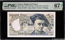 50 Francs QUENTIN DE LA TOUR FRANCE  1987 F.67.13 UNC