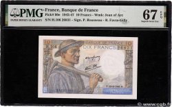 10 Francs MINEUR FRANCE  1945 F.08.14