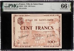 100 Francs FRANCE regionalismo y varios Saint-Omer 1940 BU.93.01
