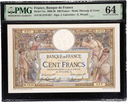 100 Francs LUC OLIVIER MERSON sans LOM FRANCIA  1912 F.23.04