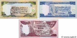 5, 10 et 20 Emalangeni Lot SWAZILAND  1995 P.23a, P.24b et P.25b UNC
