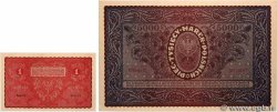 1 Marka et et 5000 Marek POLOGNE  1919 P.023 et P.031 SPL