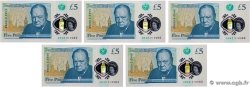 5 Pounds Consécutifs INGLATERRA  2015 P.394 FDC