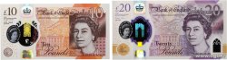 10 et 20 Pounds Lot INGLATERRA  2015 P.395 et P.396