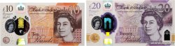 10 et 20 Pounds Lot ANGLETERRE  2015 P.395 et P.396