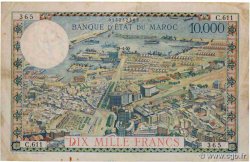 10000 Francs MARUECOS  1955 P.52