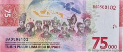 75000 Rupiah Commémoratif INDONESIEN  2020 P.161 ST