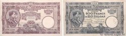 100 Francs et 100 Francs - 20 Belgas Lot BELGIQUE  1926 P.095 et P.102