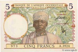 5 Francs AFRIQUE OCCIDENTALE FRANÇAISE (1895-1958)  1937 P.21