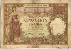500 Francs DJIBUTI  1938 P.09b B a MB
