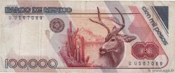 100000 Pesos MEXICO  1988 P.094a MB