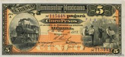 5 Pesos MEXIQUE Mérida 1914 PS.0465a
