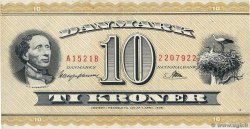 10 Kroner DÄNEMARK  1952 P.043d fVZ