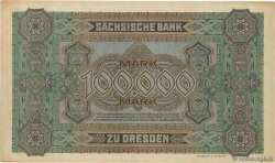 100000 Mark DEUTSCHLAND Dresden 1923 PS.0960 VZ