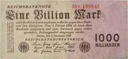1 Billion Mark ALLEMAGNE  1923 P.129 TTB