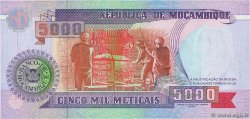 5000 Meticais MOZAMBIK  1991 P.136 ST