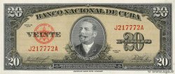 20 Pesos CUBA  1958 P.080b
