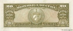 20 Pesos KUBA  1958 P.080b ST
