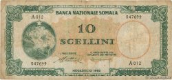 10 Scellini SOMALIA  1962 P.02a MB