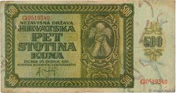500 Kuna CROATIE  1941 P.03 TB