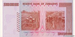5 Billions Dollars ZIMBABWE  2008 P.84 pr.NEUF