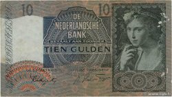 10 Gulden PAESI BASSI  1941 P.056b q.BB