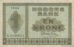 1 Krone NORWAY  1944 P.15a