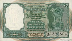 5 Rupees INDIA  1962 P.036b