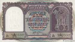 10 Rupees INDE  1957 P.039c SPL
