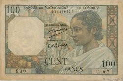 100 Francs MADAGASCAR  1950 P.046a BC